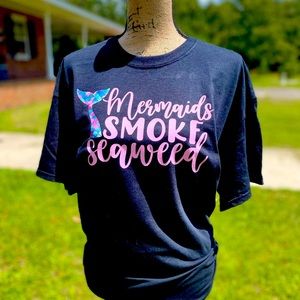 MTO Mermaids Smoke Seaweed tee
